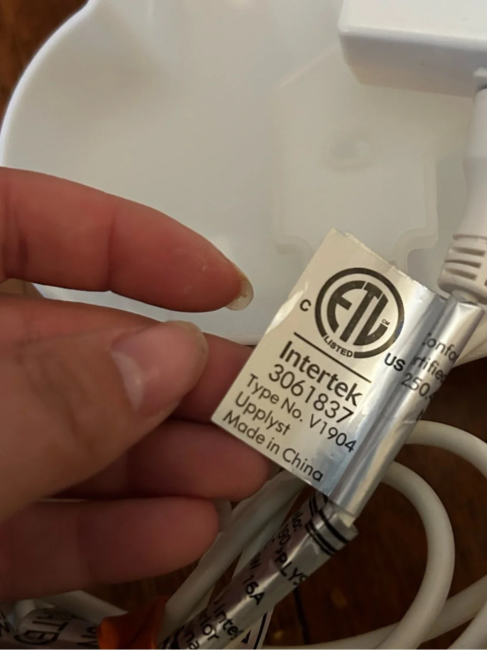 IKEA White Cloud Wall Lamps Pair with Switch on Cord